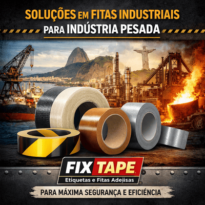 fitas adesivas industriais de alta resistência para logística, metalurgia e indústria pesada no Rio de Janeiro – Fix Tape